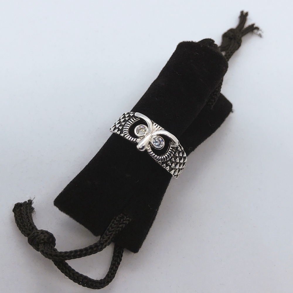 Inspiring Silver Owl Companion Ring